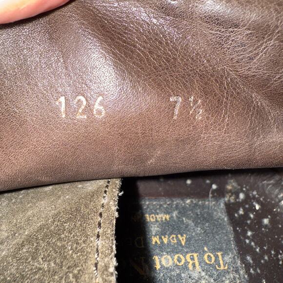 TO BOOT NEW YORK | Adam Derrick | Brown Suede 90s Style Lug Sole Chukka Boot 7.5 - Picture 7 of 9